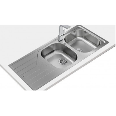 Fregadero inox Teka UNIVERSE80TXP 2C 1E REV - 1