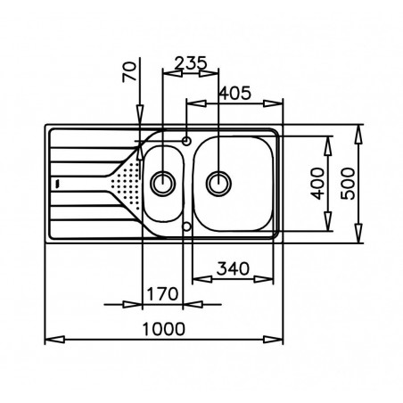 Fregadero inox Teka UNIVERSE60TXP 11/2C 1E REV - 2 Fregadero inox Teka UNIVERSE60TXP 11/2C 1E REV - 2