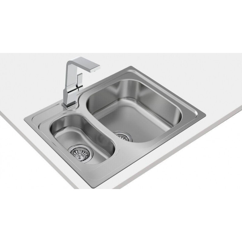 Fregadero inox Teka UNIVERSE60TXP 11/2C - 2 Fregadero inox Teka UNIVERSE60TXP 11/2C - 2