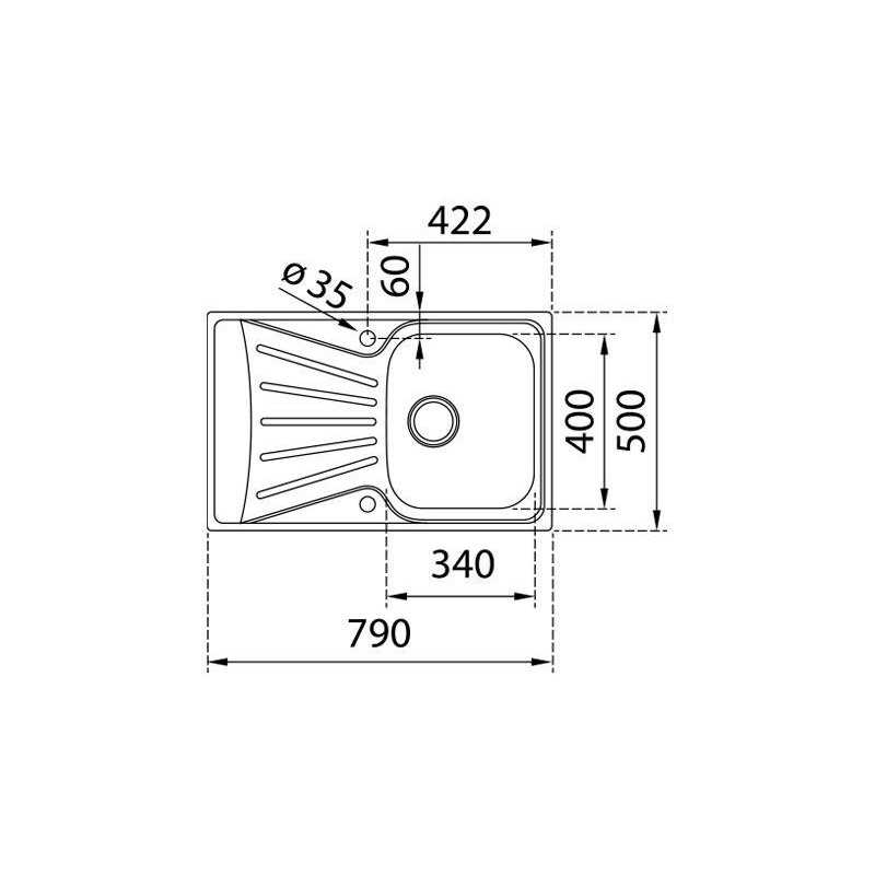 Fregadero inox Teka STARBRIGHT45EXP 1C 1E DCHA - 4 Fregadero inox Teka STARBRIGHT45EXP 1C 1E DCHA - 4