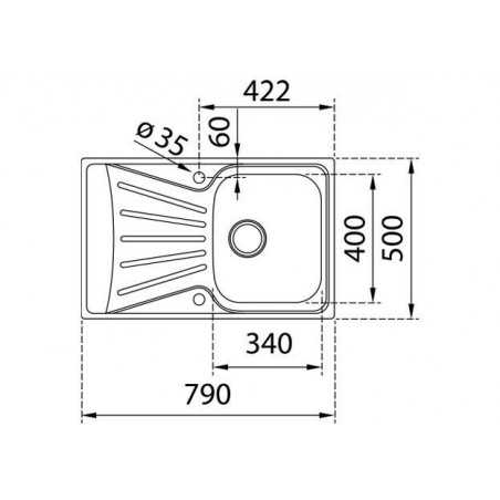 Fregadero inox Teka STARBRIGHT45EXP 1C 1E - 7 Fregadero inox Teka STARBRIGHT45EXP 1C 1E - 7