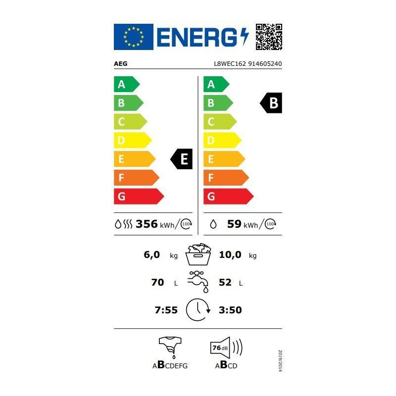 Lavasecadora Aeg L8WEC162 - 2