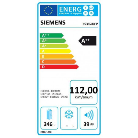 Frigorifico 1puerta Siemens KS36VAIEP, Top - 2 Frigorifico 1puerta Siemens KS36VAIEP, Top - 2