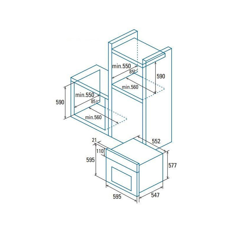 Horno MF indep. Cata MT8012BK (07002411) - 3