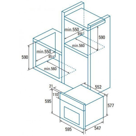Horno MF indep. Cata MT8012BK (07002411) - 3