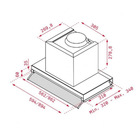 Campana conv. Integrable Teka INTEGRA96750POSIXSS - 2