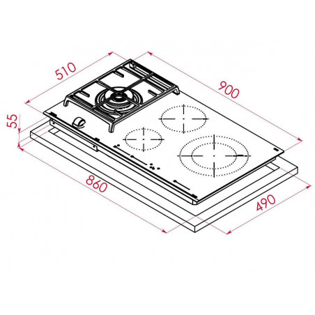 Vitroceramica induccion indep. Teka JZC94313ABNBK - 3 Vitroceramica induccion indep. Teka JZC94313ABNBK - 3