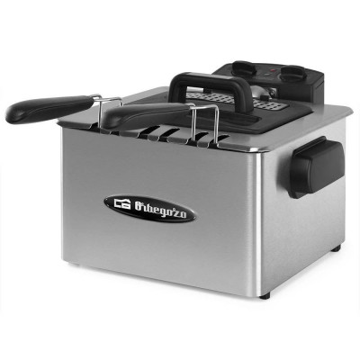 Freidora Orbegozo FDR55, 2180w, 4.5L, inox - 1