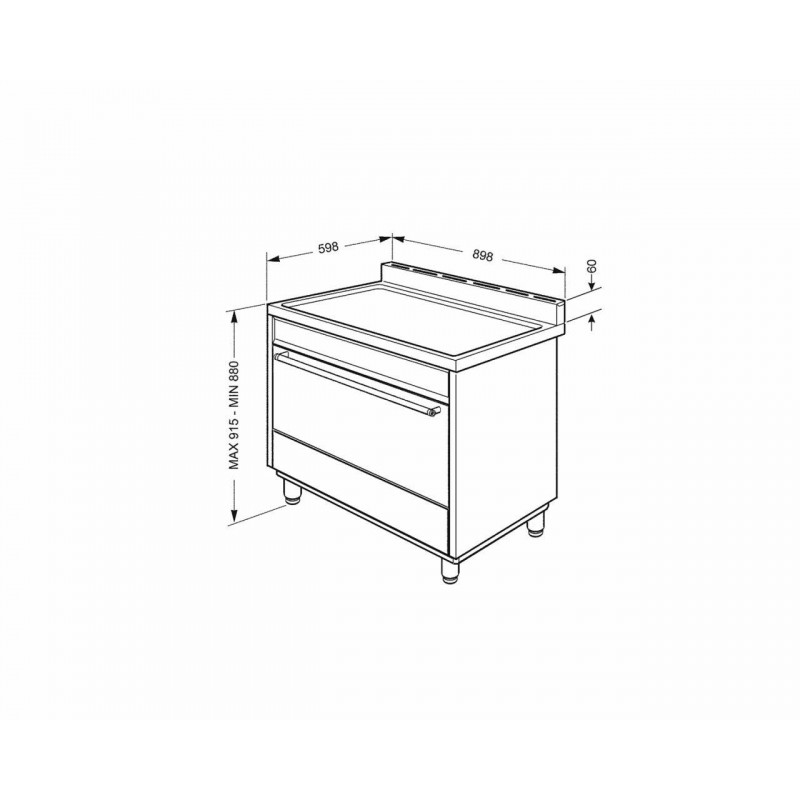 Cocina conv. Smeg B901GMXI9 - 3 Cocina conv. Smeg B901GMXI9 - 3