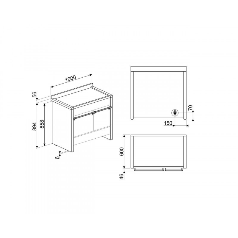 Cocina conv. Smeg A2PYID81 - 3 Cocina conv. Smeg A2PYID81 - 3
