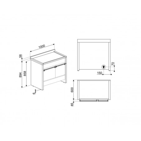 Cocina conv. Smeg A2PYID81 - 3 Cocina conv. Smeg A2PYID81 - 3