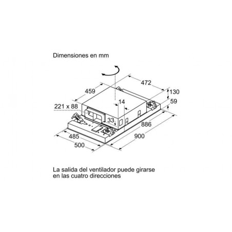 Campana decorativa techo Balay 3BE296HW, Premium - 3 Campana decorativa techo Balay 3BE296HW, Premium - 3