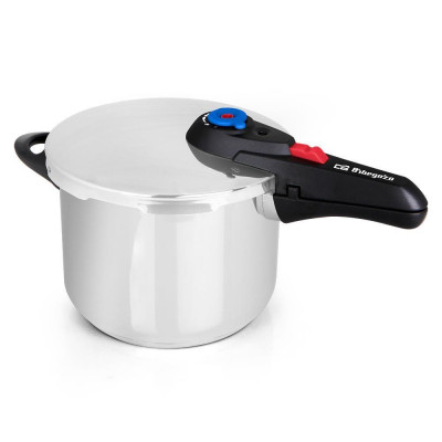 Olla rapida Orbegozo HP8006, 8L, 24cm, Inox, - 1