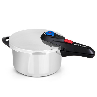 Olla rapida Orbegozo HP4006, 4L, 22cm, Inox, - 1