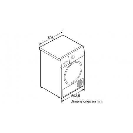 Secadora frontal Balay 3SC187B, Calif. energética B, Condensación, 8 kg - 2 Secadora frontal Balay 3SC187B, Calif. energética B, Condensación, 8 kg - 2
