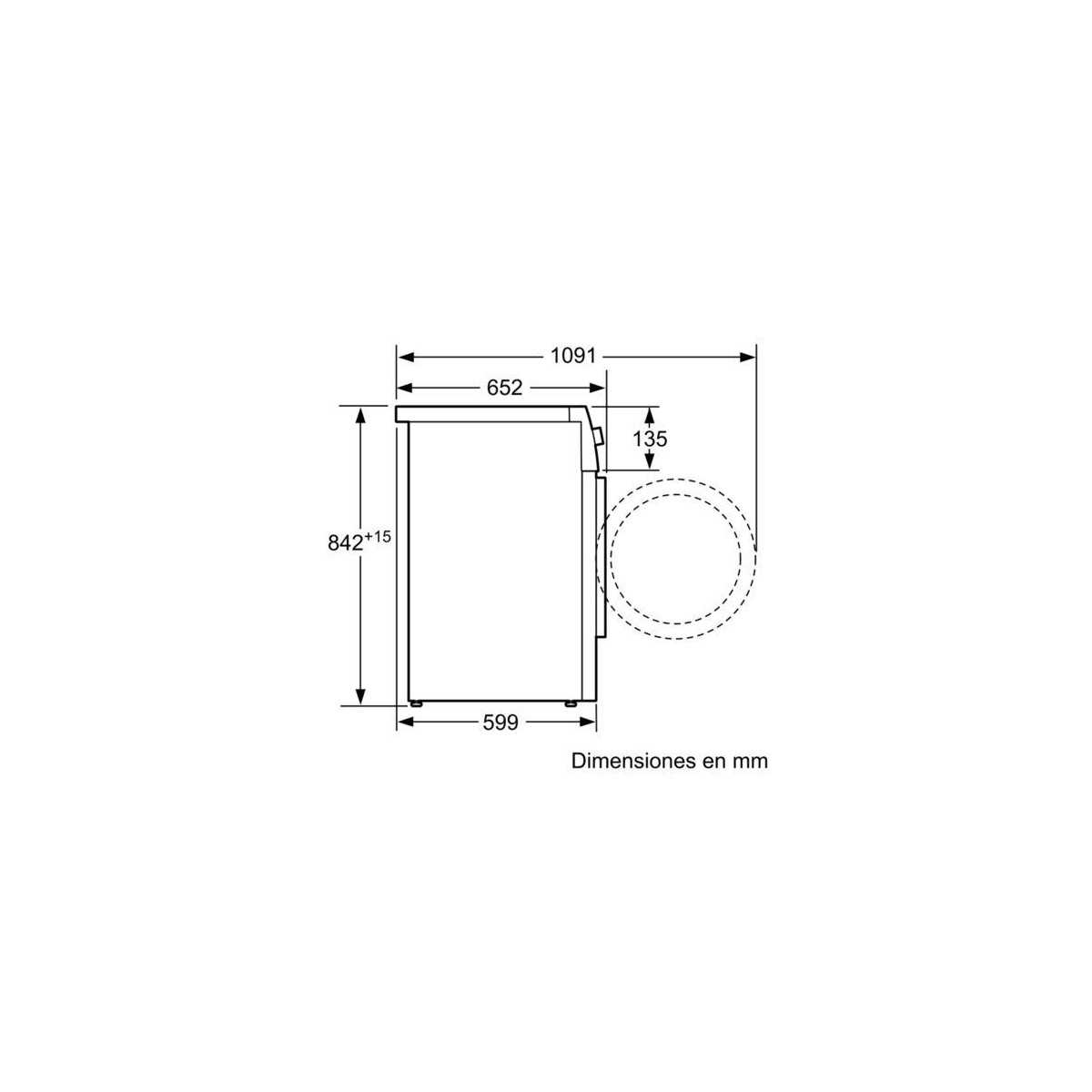 Secadora frontal Balay 3SC187B, Calif. energética B, Condensación, 8 kg - 3 Secadora frontal Balay 3SC187B, Calif. energética B, Condensación, 8 kg - 3