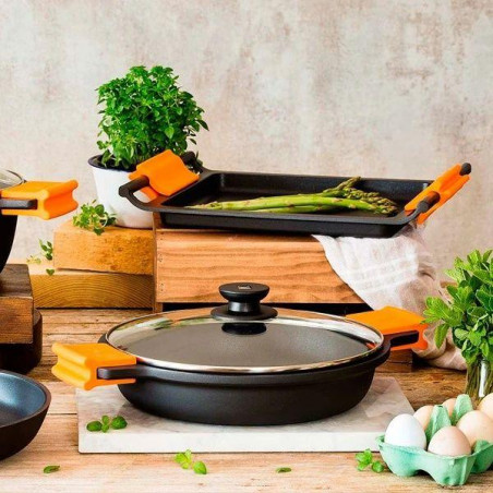 Cacerola baja Bra Efficient, A270528, con tapa, 28 - 14 Cacerola baja Bra Efficient, A270528, con tapa, 28 - 14