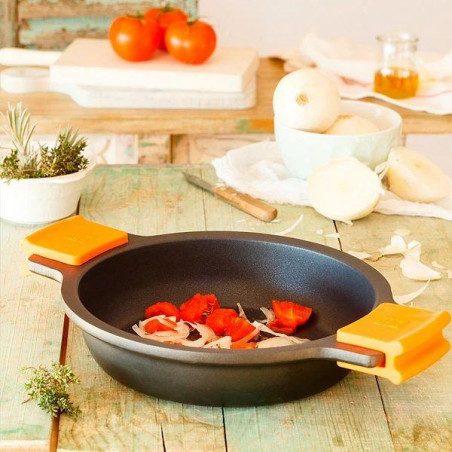 Cacerola baja Bra Efficient, A270528, con tapa, 28 - 16 Cacerola baja Bra Efficient, A270528, con tapa, 28 - 16