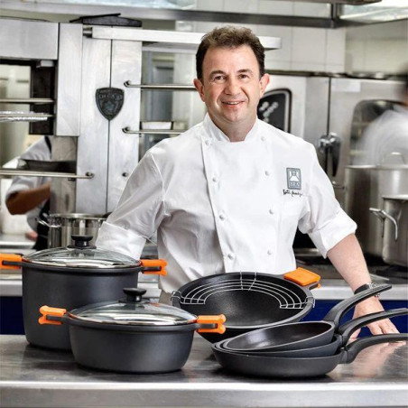 Cacerola alta Bra Efficient A270332, con tapa, 32 - 5