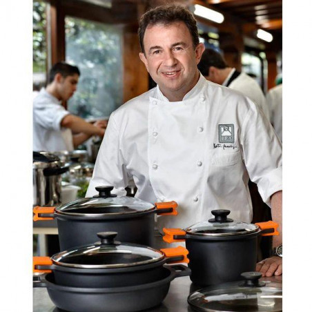 Cacerola alta Bra Efficient A270332, con tapa, 32 - 6