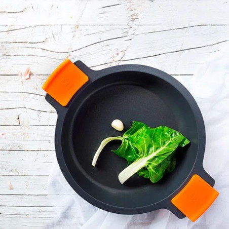 Cacerola alta Bra Efficient A270332, con tapa, 32 - 10