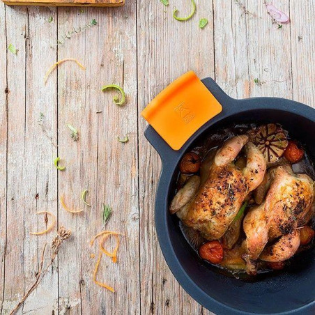 Cacerola alta Bra Efficient A270332, con tapa, 32 - 12