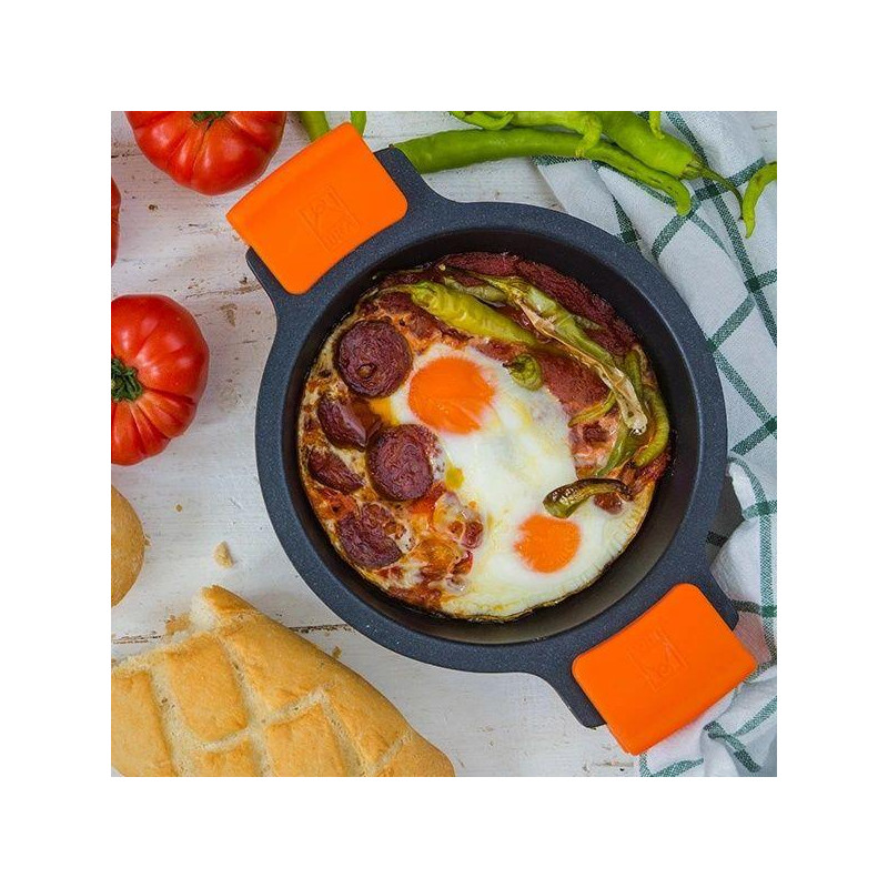 Cacerola alta Bra Efficient A270332, con tapa, 32 - 15