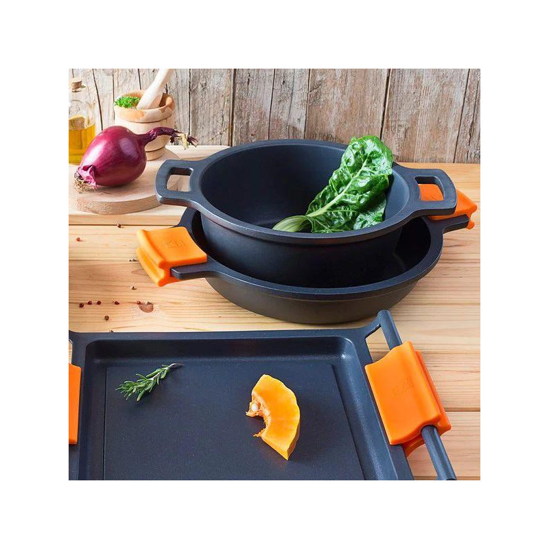 Cacerola alta Bra Efficient A270328, con tapa, 28 - 9