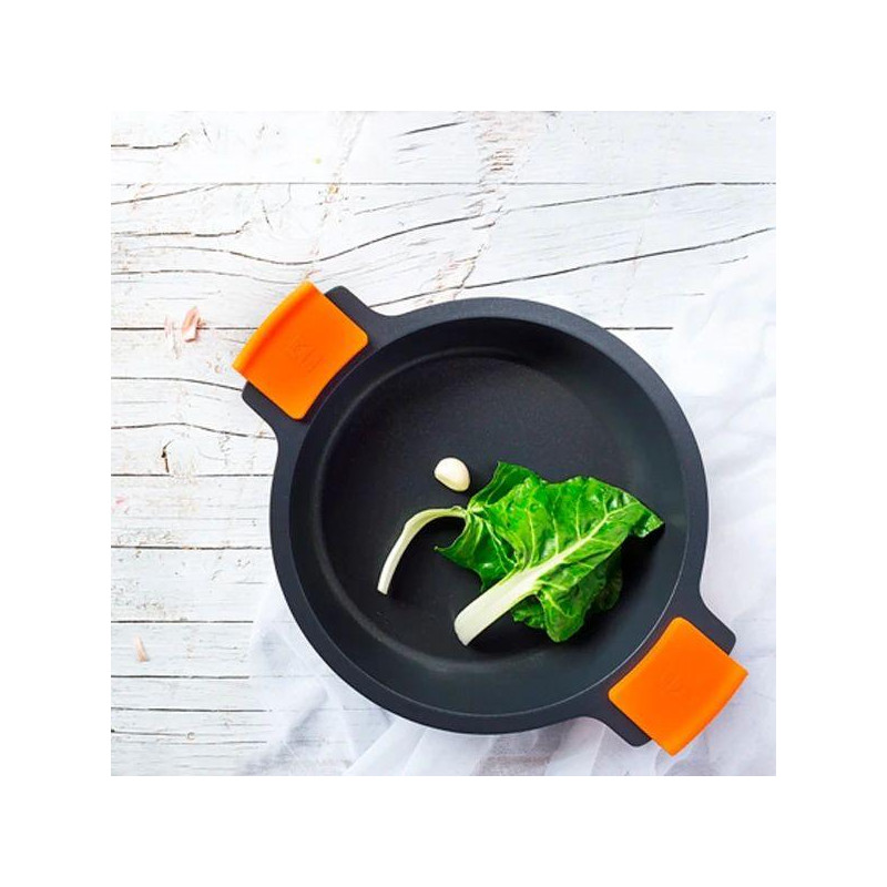 Cacerola alta Bra Efficient A270328, con tapa, 28 - 10