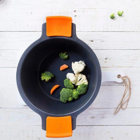 Cacerola alta Bra Efficient A270328, con tapa, 28 - 11