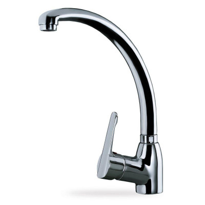Grifo Teka MNCR, monomando, caño alto, cromo - 1