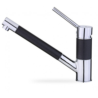 Grifo Teka AUK978NM, monomando, caño alto, negro m - 1