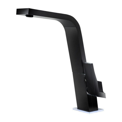 Grifo Teka IC915B, monomando, caño alto, negro - 1