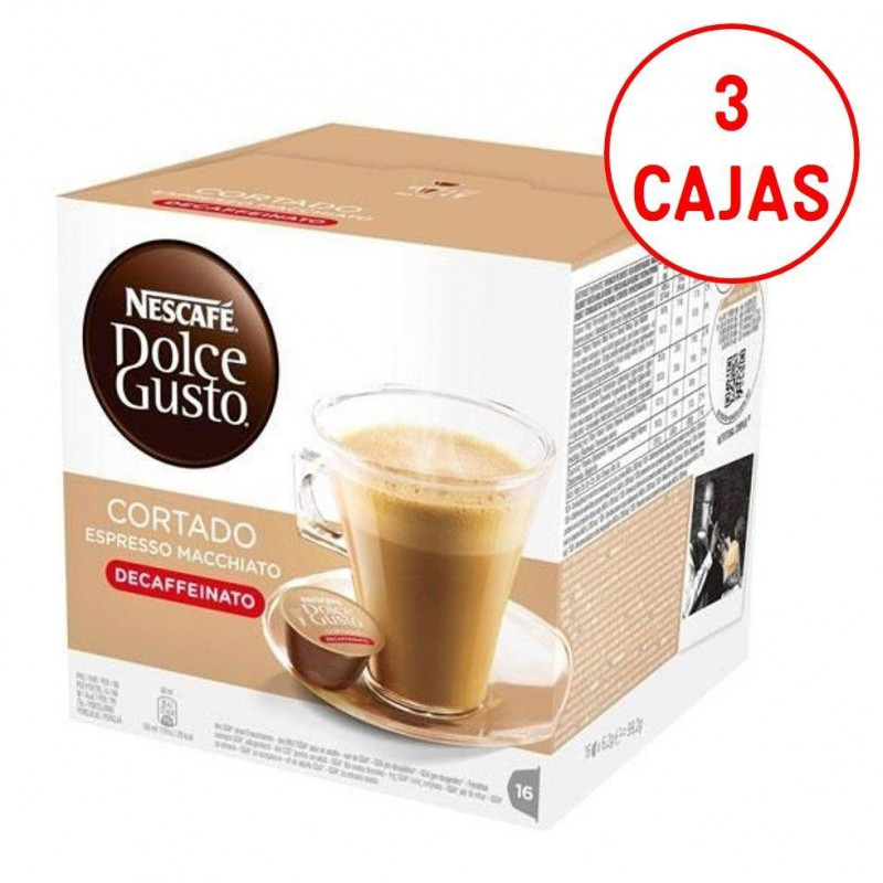 Capsulas cafe Dolce Gusto Nestle CORTADO DESCAFEI - 1