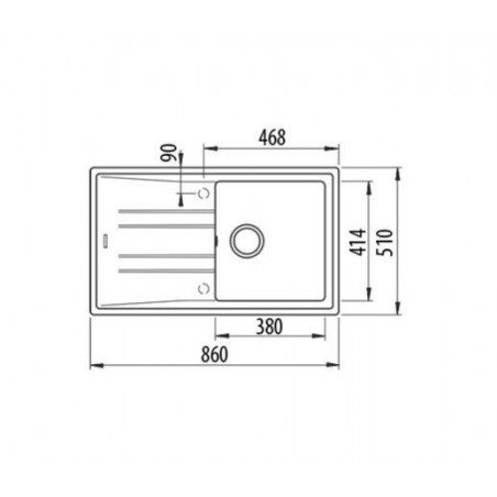Fregadero sintetico Teka STONE50B-TG1C1EV.AUTOBLAN - 2 Fregadero sintetico Teka STONE50B-TG1C1EV.AUTOBLAN - 2