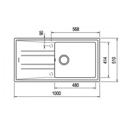 Fregadero sintetico Teka STONE60L-TG1C1EV.AUTOBLAN - 2 Fregadero sintetico Teka STONE60L-TG1C1EV.AUTOBLAN - 2