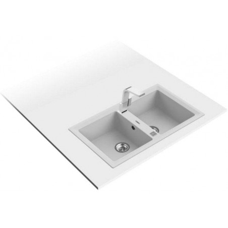 Fregadero sintetico Teka STONE90B-TG2CV.AUTOBLANCO - 3 Fregadero sintetico Teka STONE90B-TG2CV.AUTOBLANCO - 3