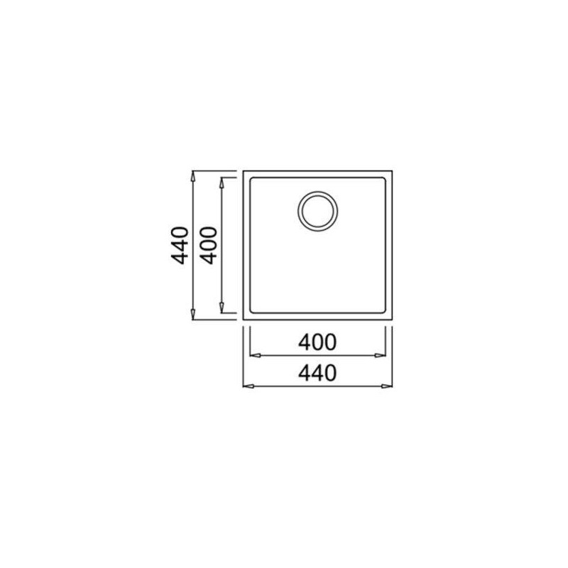 Fregadero sintetico BE Teka SQUARE40.40TGBLANCOART - 2 Fregadero sintetico BE Teka SQUARE40.40TGBLANCOART - 2
