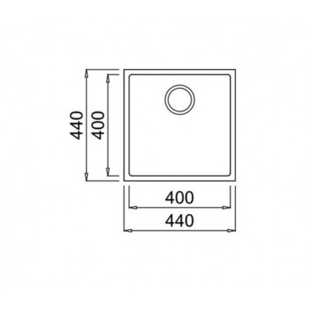 Fregadero sintetico BE Teka SQUARE40.40TGBLANCOART - 2 Fregadero sintetico BE Teka SQUARE40.40TGBLANCOART - 2