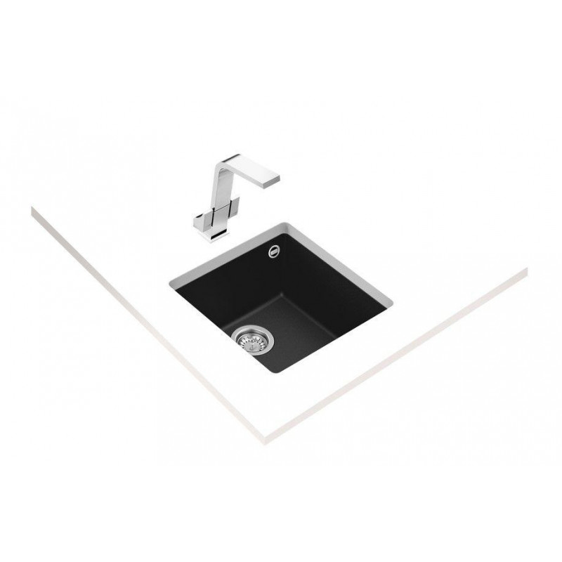 Fregadero sintetico BE Teka SQUARE40.40TGNEGRO - 3 Fregadero sintetico BE Teka SQUARE40.40TGNEGRO - 3
