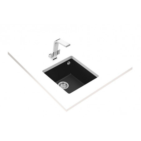 Fregadero sintetico BE Teka SQUARE40.40TGNEGRO - 3 Fregadero sintetico BE Teka SQUARE40.40TGNEGRO - 3