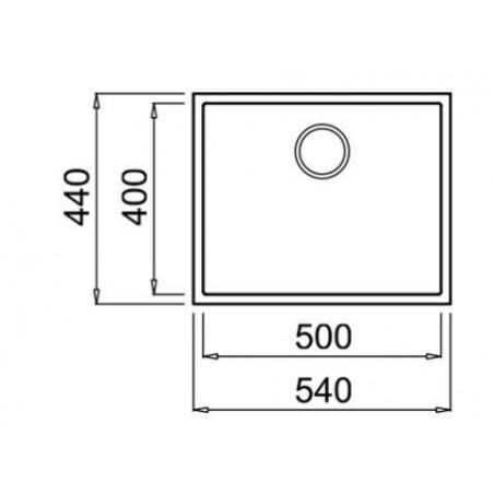 Fregadero sintetico BE Teka SQUARE50.40TGBLANCOART - 2