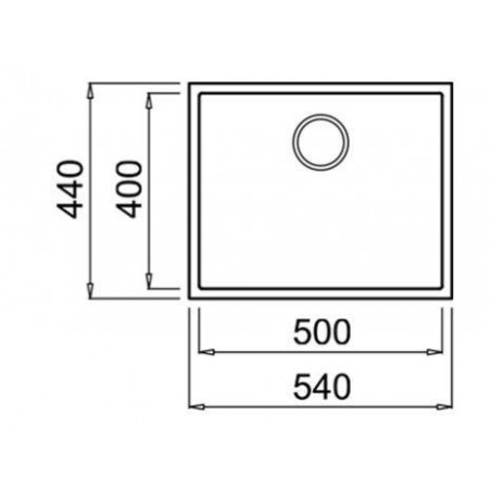 Fregadero sintetico BE Teka SQUARE50.40TGNEGRO - 2