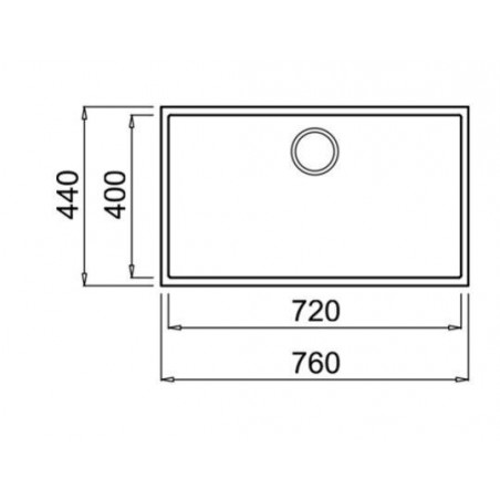Fregadero sintetico BE Teka SQUARE72.40TGNEGRO - 2 Fregadero sintetico BE Teka SQUARE72.40TGNEGRO - 2