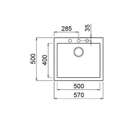 Fregadero sintetico BE Teka FORSQUARE50.40TGV.AUTO - 2