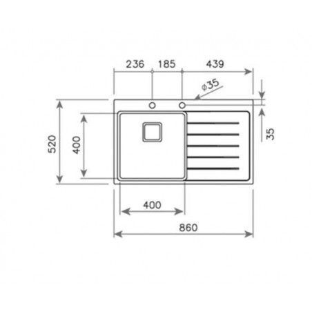 Fregadero inox Teka PureLine ZENITRS151C1E DCHA - 2
