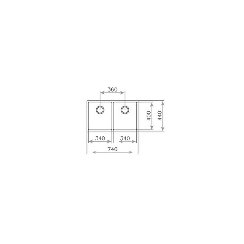 Fregadero inox Teka PureLine BELINEARS152C740 - 2