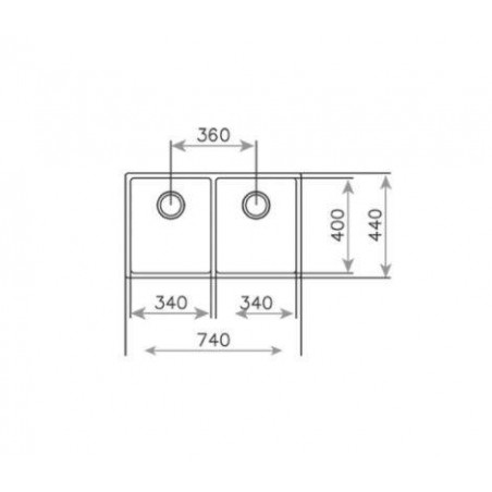 Fregadero inox Teka PureLine BELINEARS152C740 - 2