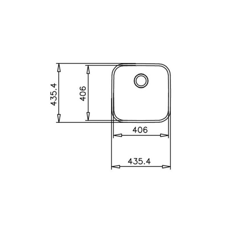 Fregadero inox Teka BE4040PLUS, 1 seno, mueble 50 - 3 Fregadero inox Teka BE4040PLUS, 1 seno, mueble 50 - 3