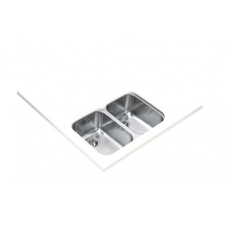 Fregadero inox Teka BE2C765, 2 senos, mueble 80cm - 2 Fregadero inox Teka BE2C765, 2 senos, mueble 80cm - 2